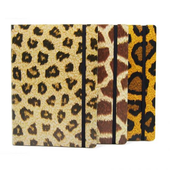 4C printing with leopard pattern notebook