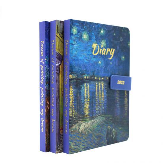 A5 case binding oil painting journal