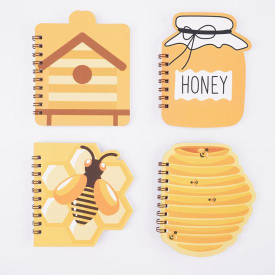 Bee and honey series wire-o binding notebook